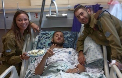 Yarin Ashkenazi in hospital bed