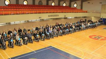 160 members of the ZDVO received motorized scooters