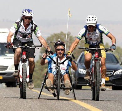 At Beit Halochem, everything is possible. FIDV bike riders