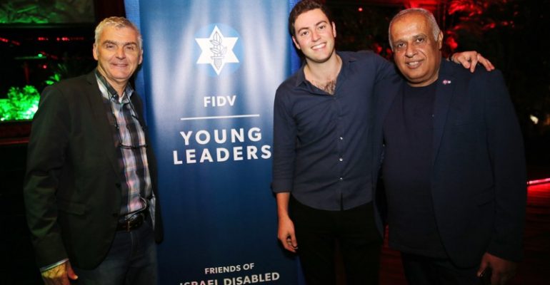 People in the picture from left to right: Dr. Moshe Shemma, Executive Director of the Zahal Disabled Veterans Fund, Michael Shmuely, Chair of the FIDV Young Leaders Board and FIDV Board Member, and Brig. Gen. (res.) Haim Ronen, CEO of the Zahal Disabled Veterans Organization.