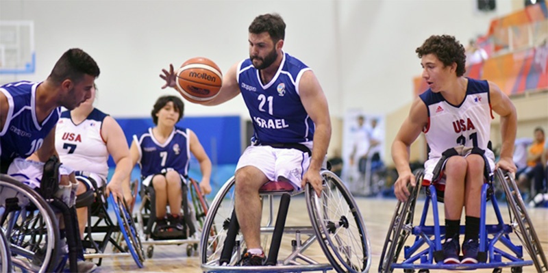 Wheelchair basketball at the last Maccabiah