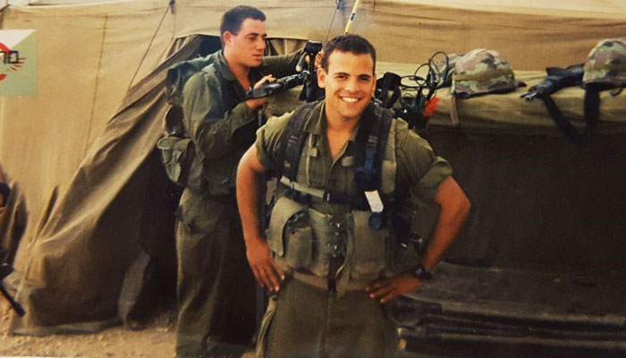 Ido Greenfield before he was wounded in the IDF.