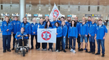 Team Blue from Israel preparing to depart for the Invictus Games.