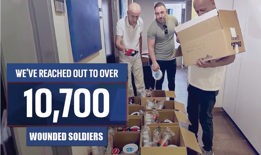 We've reached out to over 10,7000 wounded