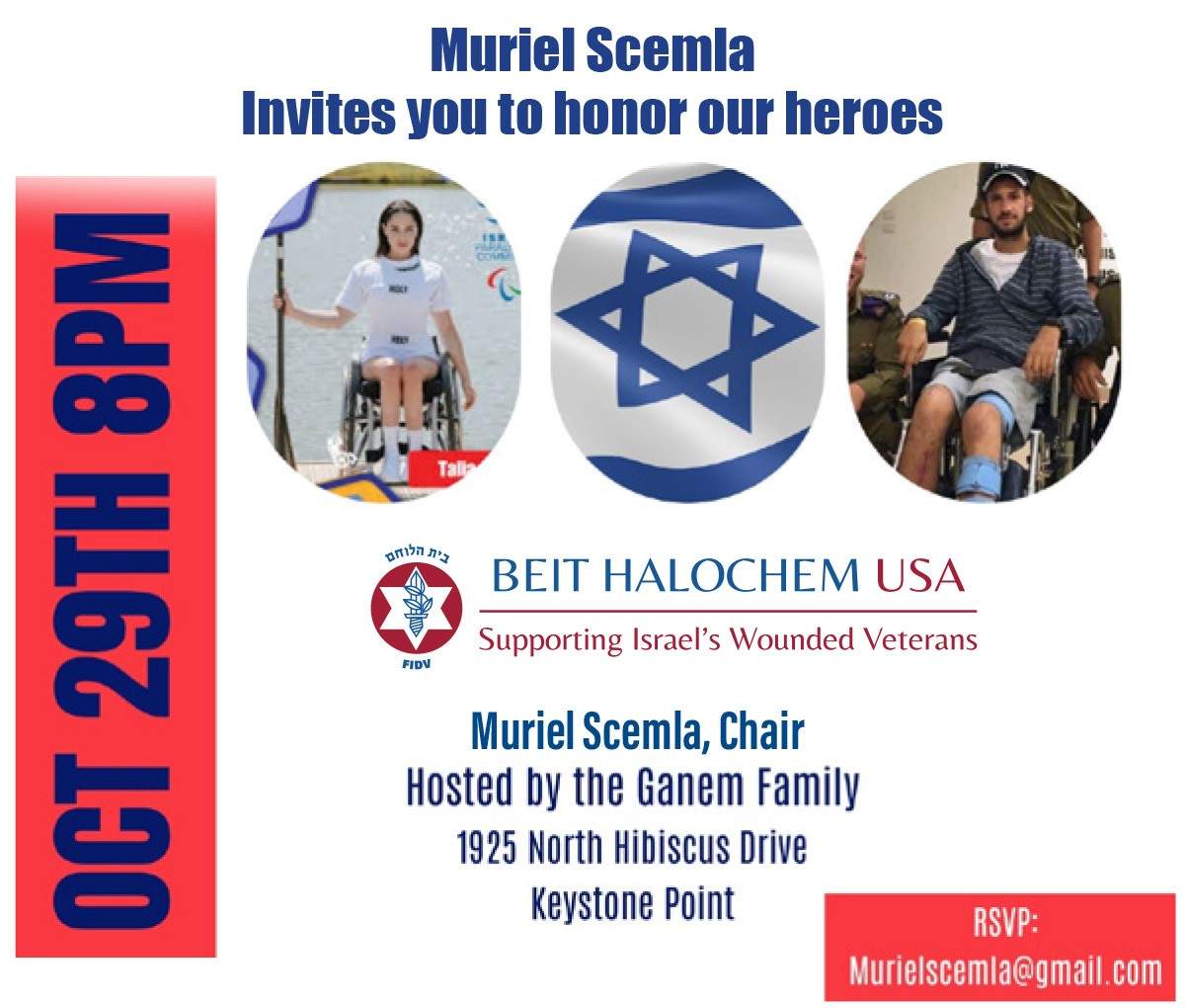 Muriel Scemla invites you to honor our heroes